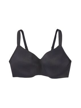 AUDEN LIGHTLY LINED WIRE-FREE BRA - BLACK SIZE 42DD (NEW WITH TAGS) A3